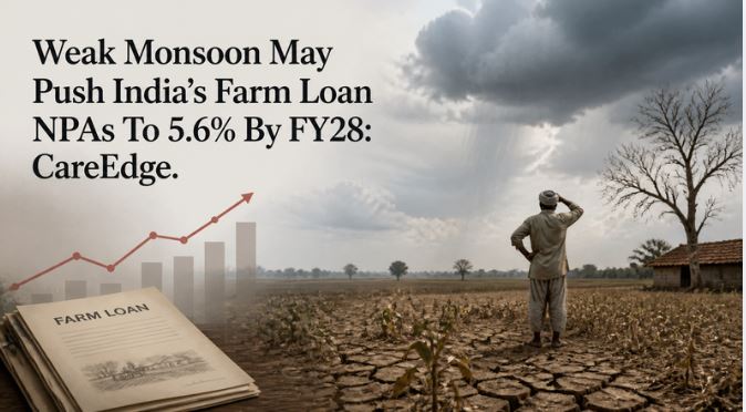 Weak Monsoon May Push India’s Farm Loan NPAs To 5.6% By FY28: CareEdge