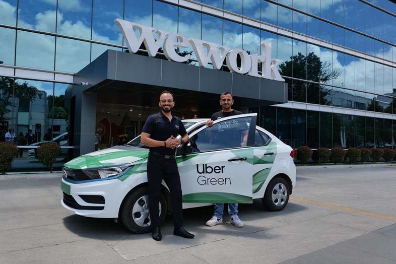 WeWork India Partners with Uber to Enhance Member Experience with Exclusive Benefits_2_ From L to R - Abhinav Mittoo, Sr. Country GM, Uber for Business, India & South Asia_ Karan V