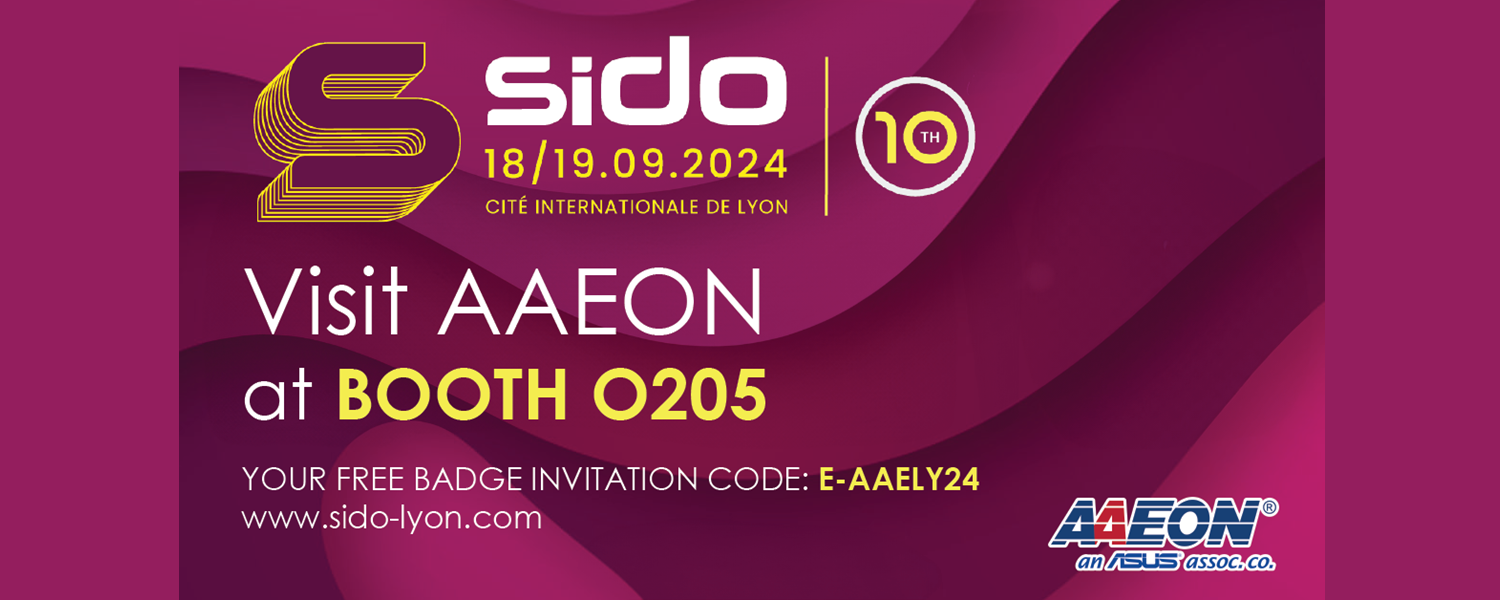 Join AAEON for Live Discussions, Demos, and More at the 10th Annual SIDO Lyon Exhibition