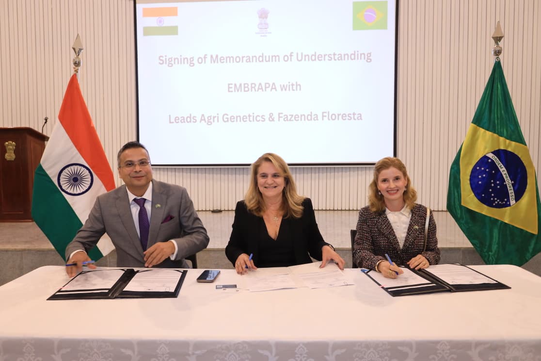 Signing of the MOU with Embrapa in Brazil